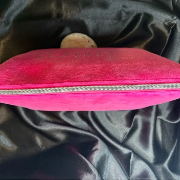 NWT Juicy Couture Make Up bag. Bright pink with Juicy bling on one side. - Picture 3 of 6